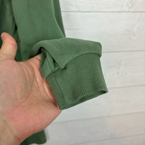 Solitaire Green Floral Embroidered Jacket Size Medium Zip Up - Picture 10 of 10